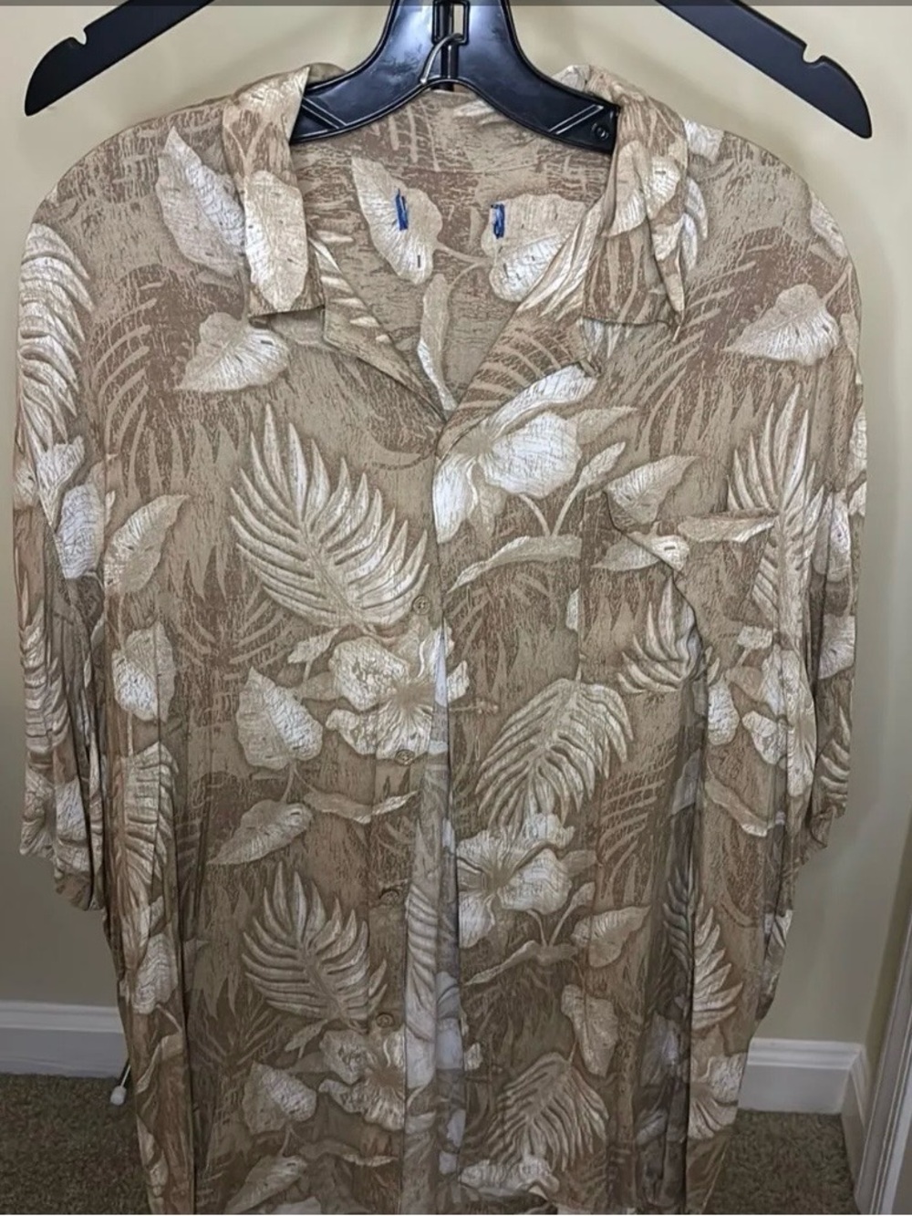 Vintage Montique Puritan aloha shirt Beige & white 2 piece Size 2xl, 42 Waist